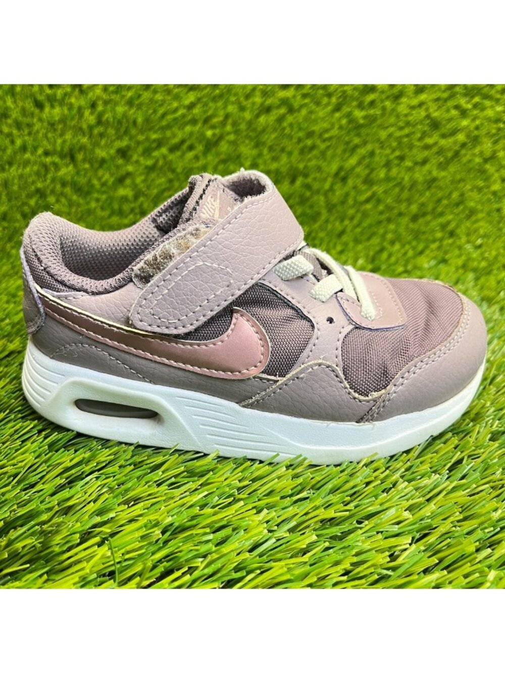Nike Air Max SC Violet Ore Boys Size 9C Purple Walking‎ Running Shoes Sneakers